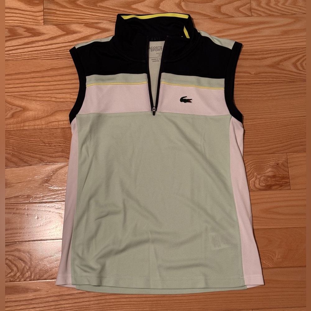 Lacoste Ultra Dry Sleeveless Polo Tennis Size 34